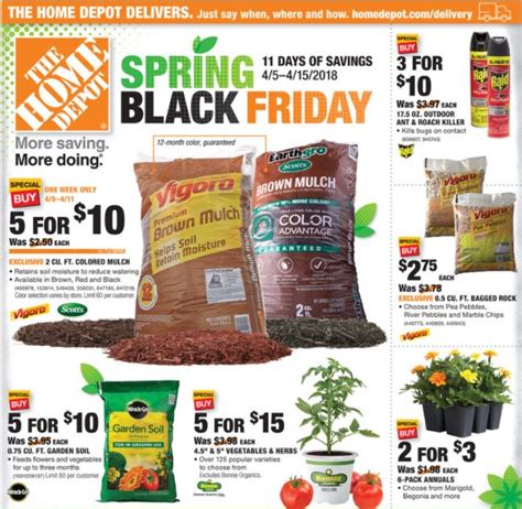 home depot spring sale 2024 dates|home depot spring black friday sale.